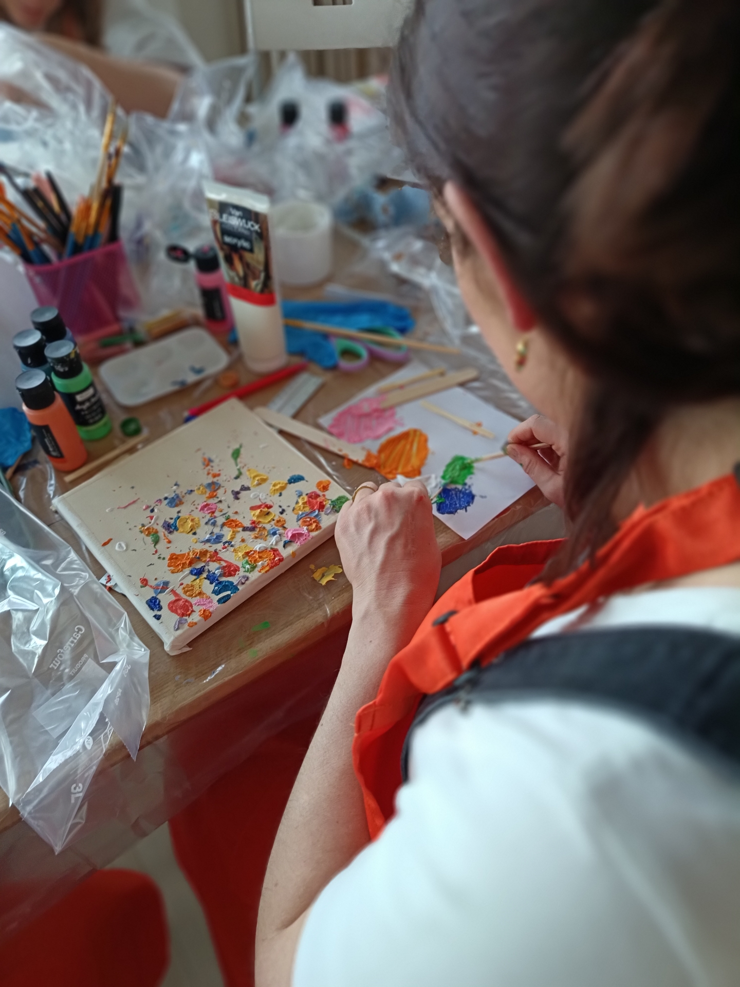 Atelier Nomade, textured art coloré à Bruxelles