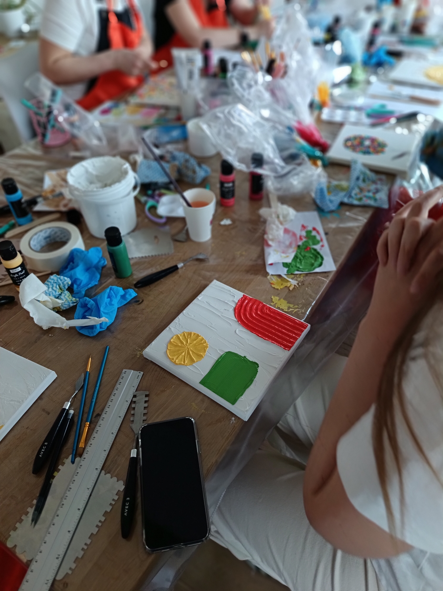 Atelier textured art, palette et créations